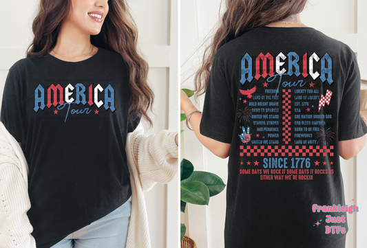 America Tour Front and Back