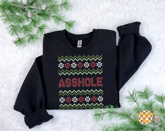 Asshole Ugly Christmas Sweater