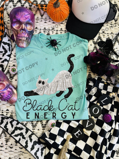 BLACK CAT ENERGY SEQUINS