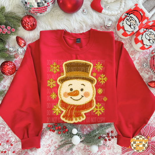Faux Chenille Snowman