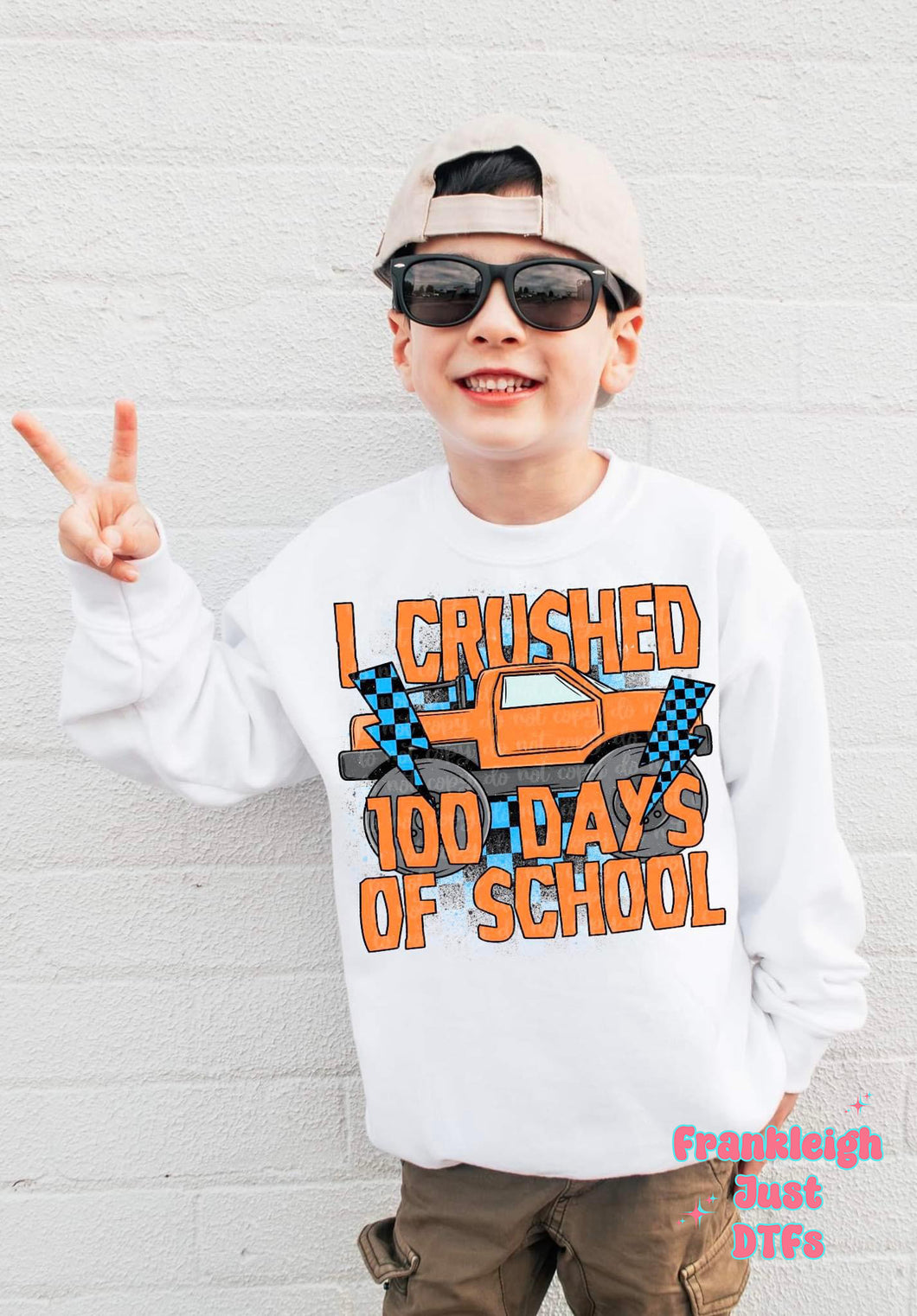 I Crushed 100 Days of School (Orange Truck)