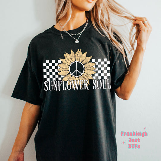 Sunflower Soul (white checked)