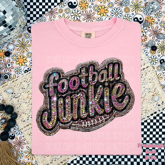 Football Junkie Faux Sequin