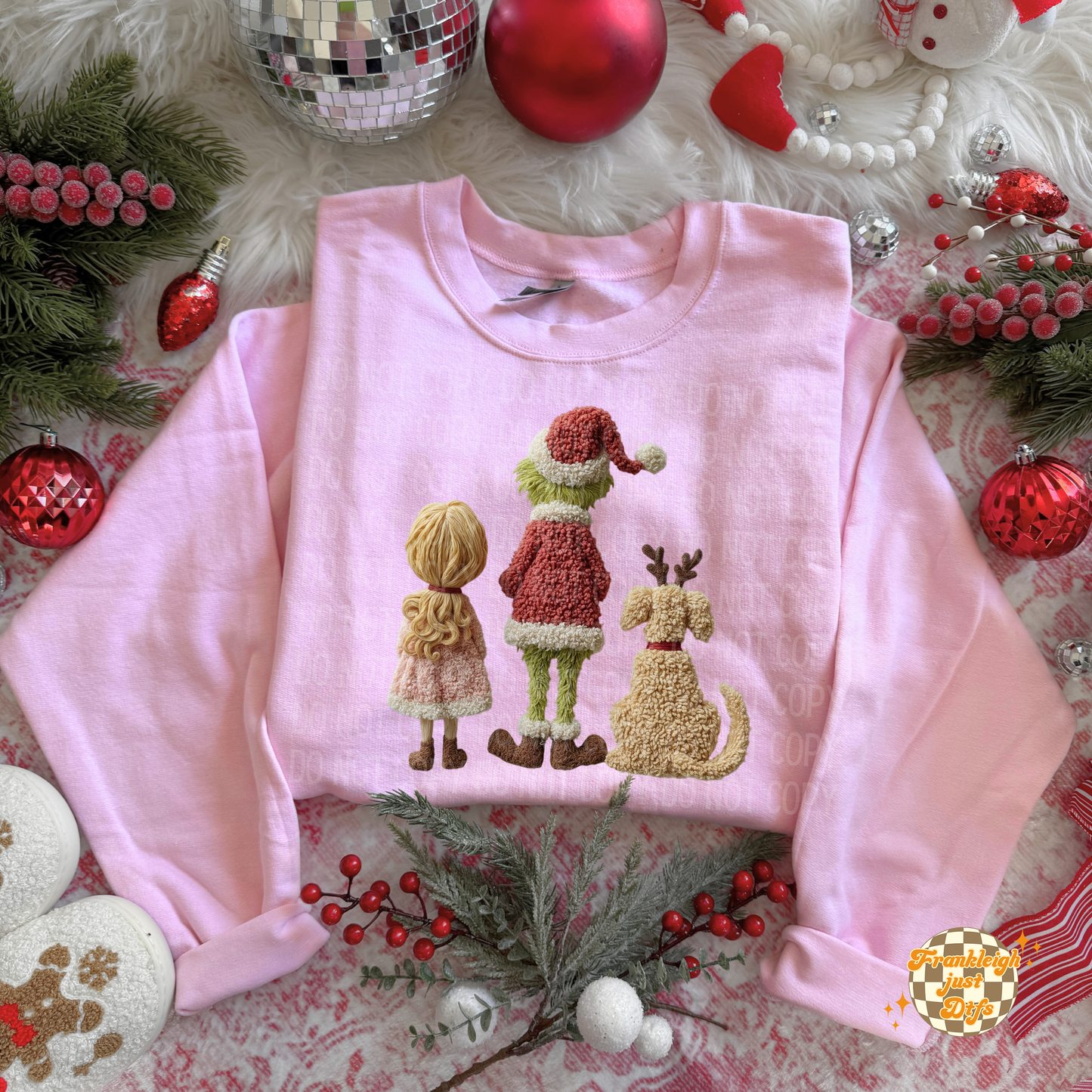 Christmas Villie Trio Faux Yarn