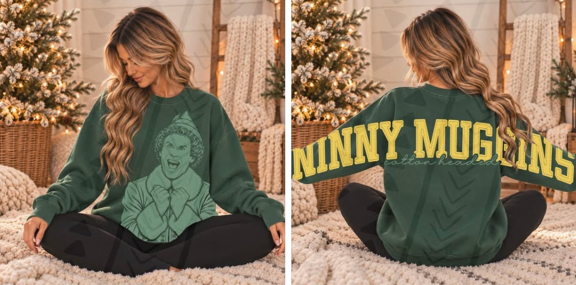 Ninny Muggings Set Includes front and sleeve back