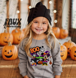 Boo Faux Embroidery/Faux Glitter Girls (D&M)