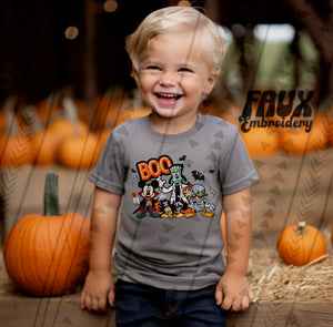 Boo Faux Embroidery/Faux Glitter Boys (M,D&P)