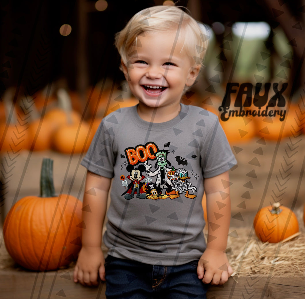 Boo Faux Embroidery/Faux Glitter Boys (M,D&P)