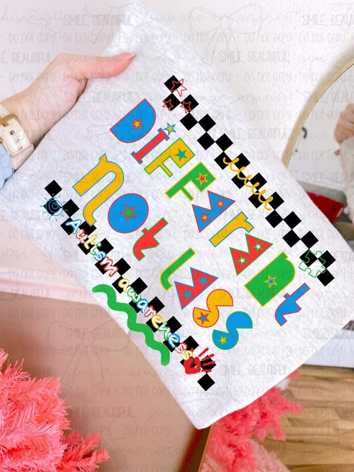 Different not less autism awareness