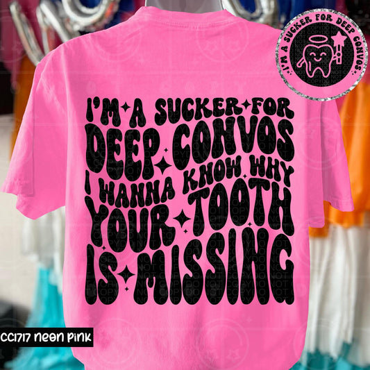 I’m a sucker for deep conversations