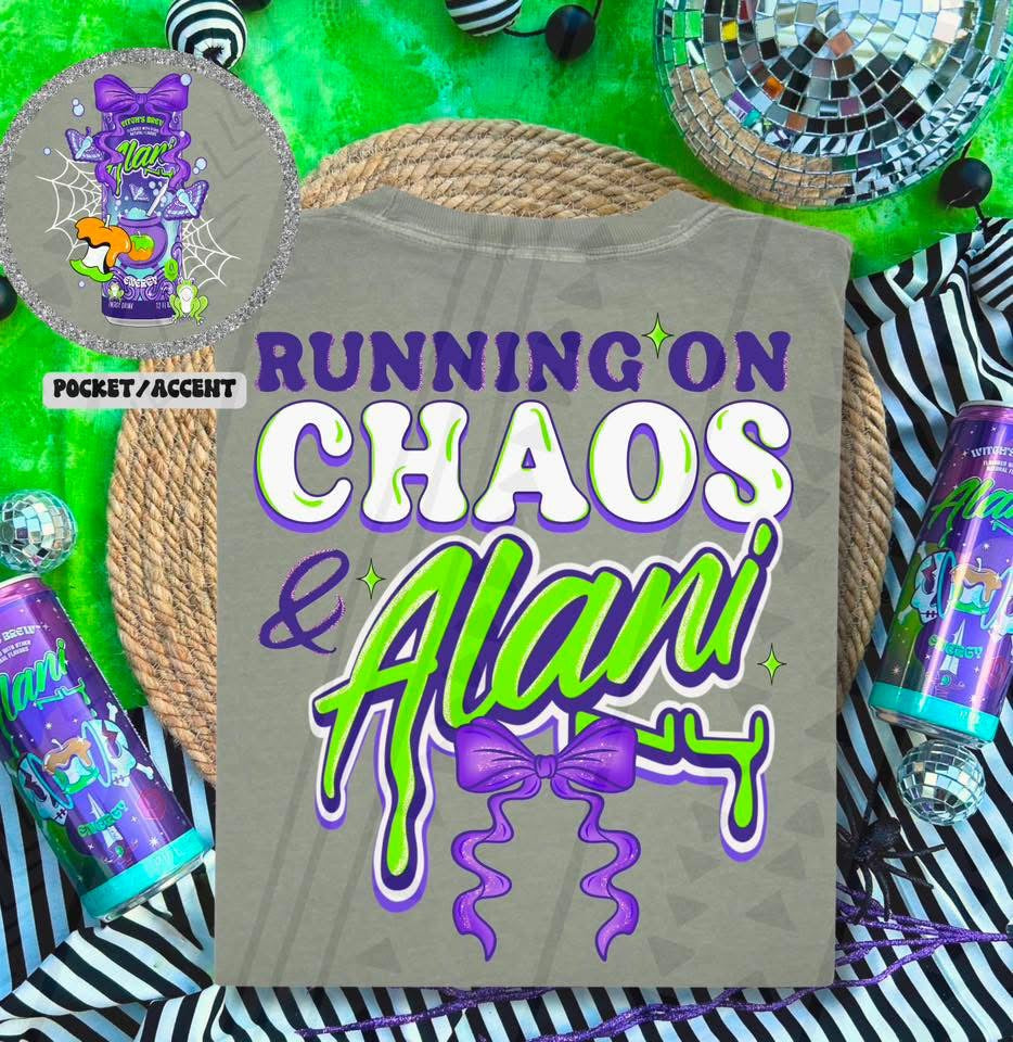 Running on chaos and Alani (includes pocket