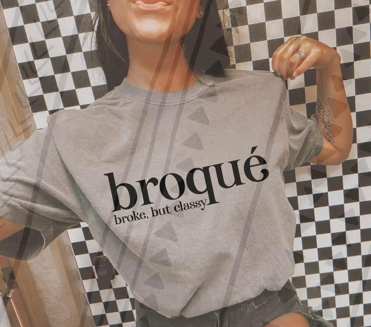 Broque Broqué, broke but classy (black) – Frankleigh just DTFs