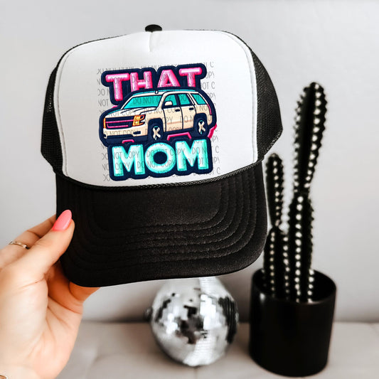 That Mom (white SUV) Faux Hat Patch