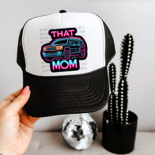 That Mom (black SUV) Faux Hat Patch