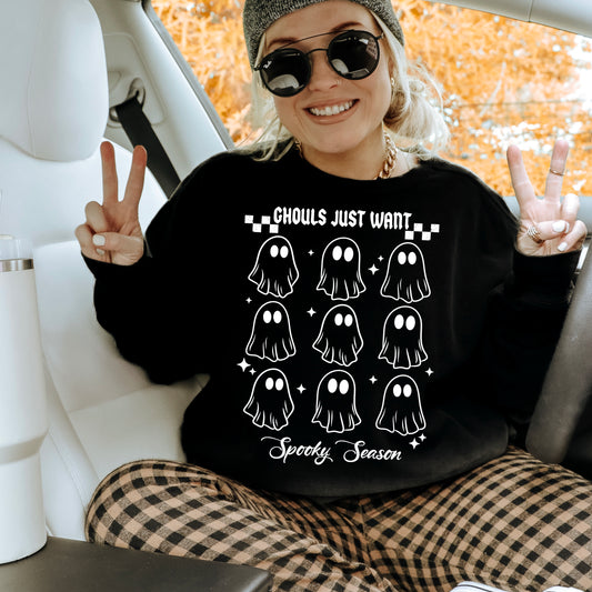 Ghouls just went Spooky Season  (Black or White)
