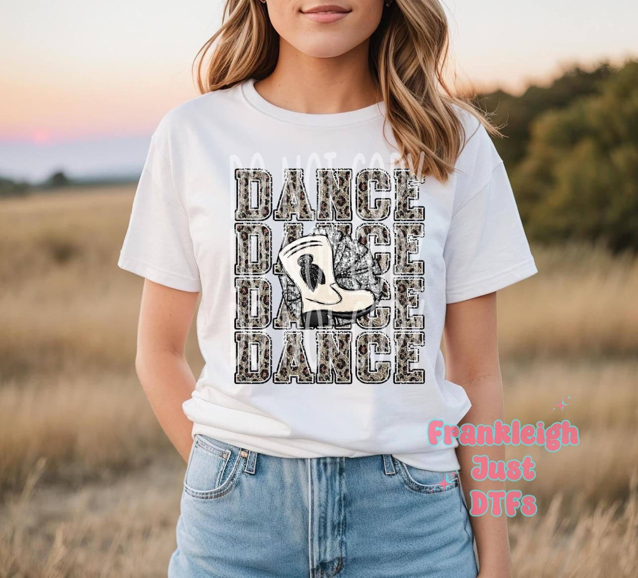 Dance Faux Leopard Glitter