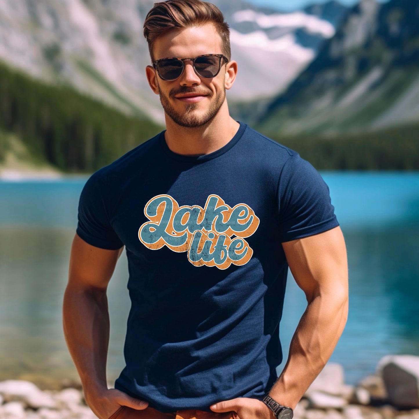 Lake Life (Blue/Orange)