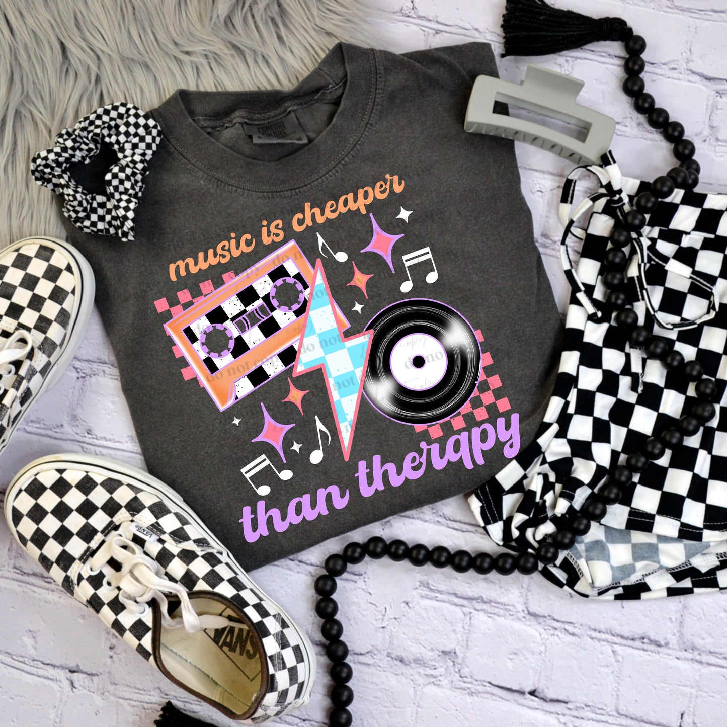 Music is cheaper than therapy (White notes)