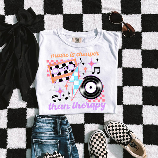 Music is cheaper than therapy (Black notes)