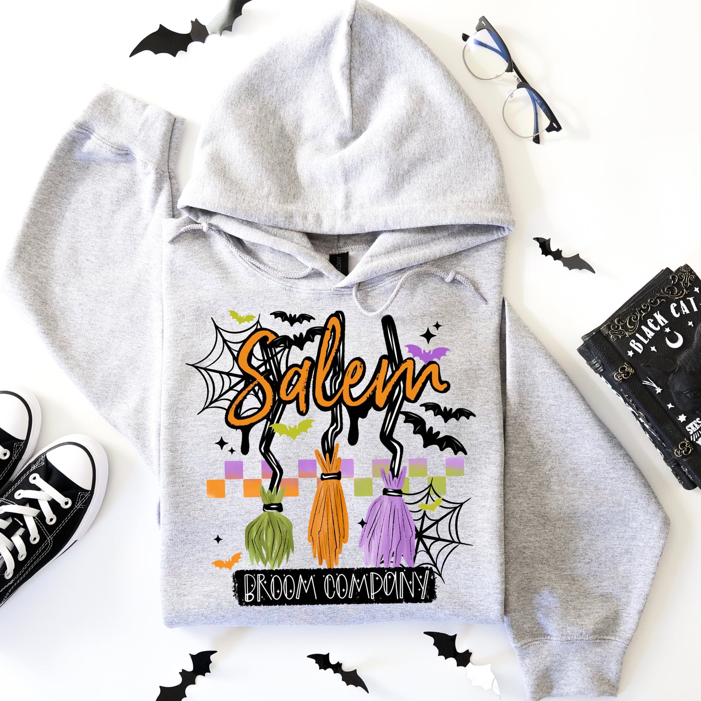 Salem Broom Black Letters
