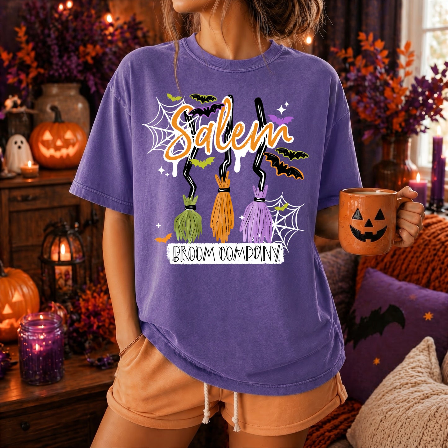 Salem Broom White Letters