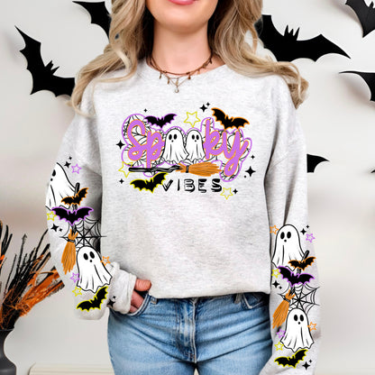 Spooky Vibes Cursive Black