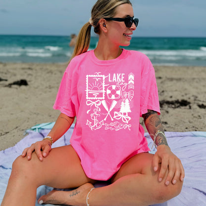 Lake Day  White With Bows