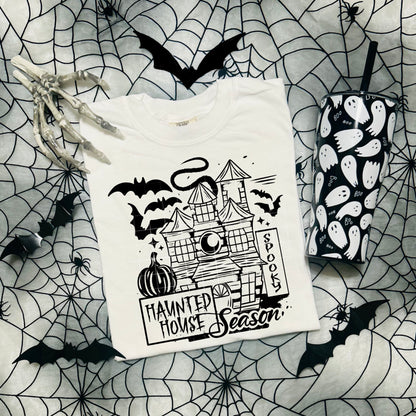 Haunted House Season (black or white)