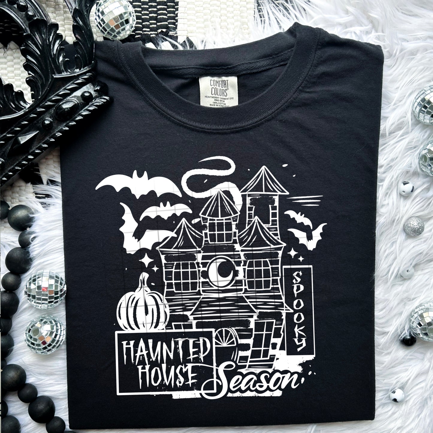 Haunted House Season (black or white)