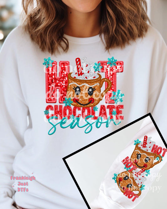 Hot Chocolate Season Faux Glitter (front)