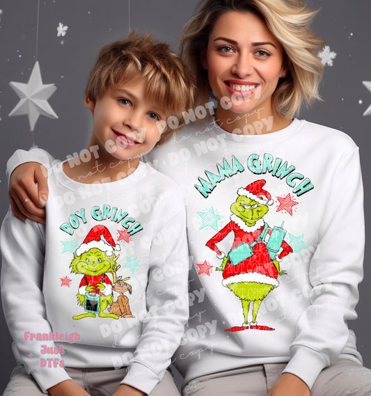 Mama Grinch (Teal )