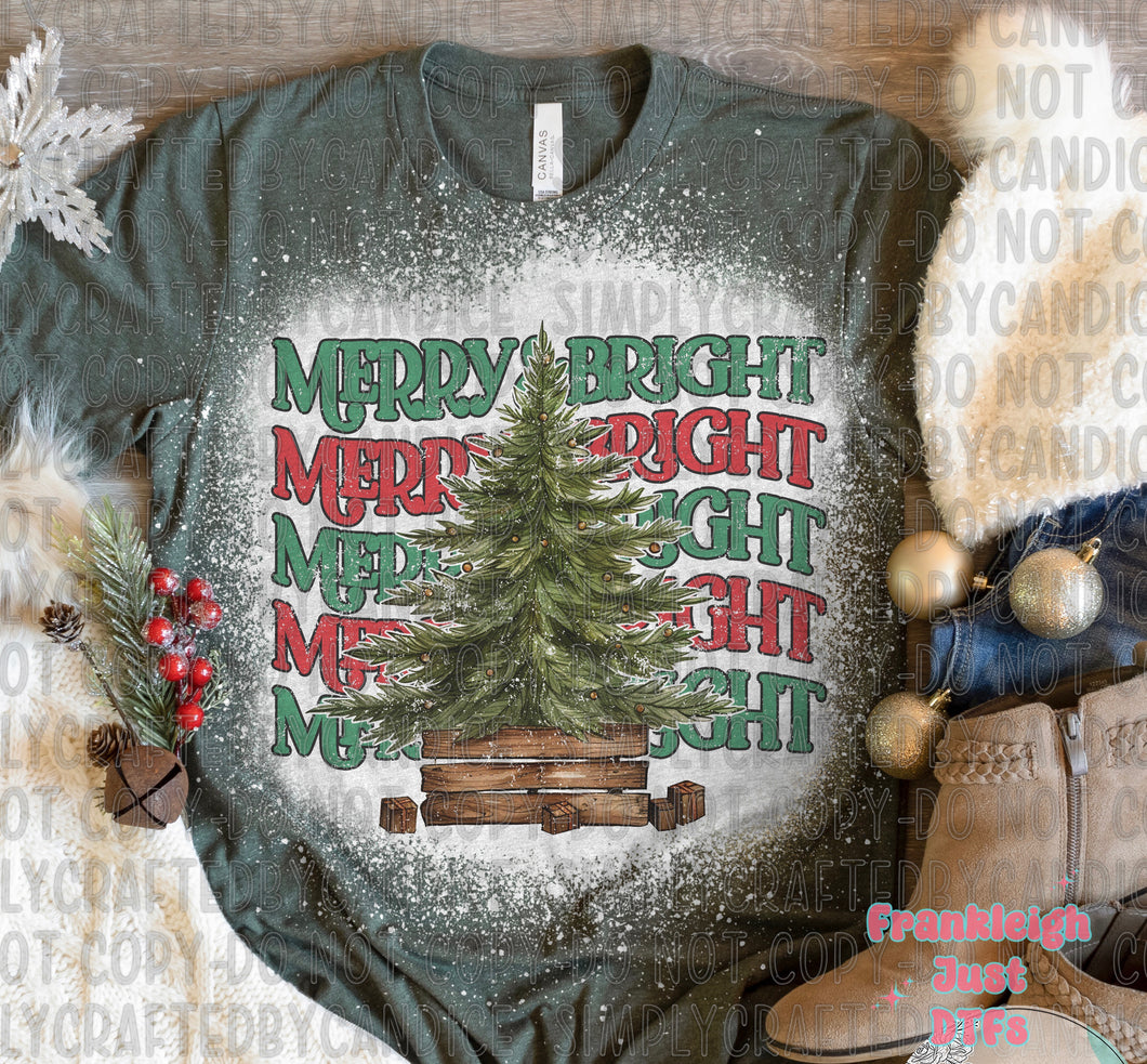 Rustic Merry and Bright Christmas Tree