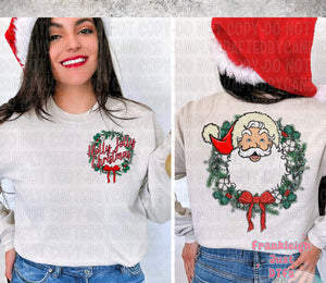 Holly Joey Christmas Santa (front and pocket)