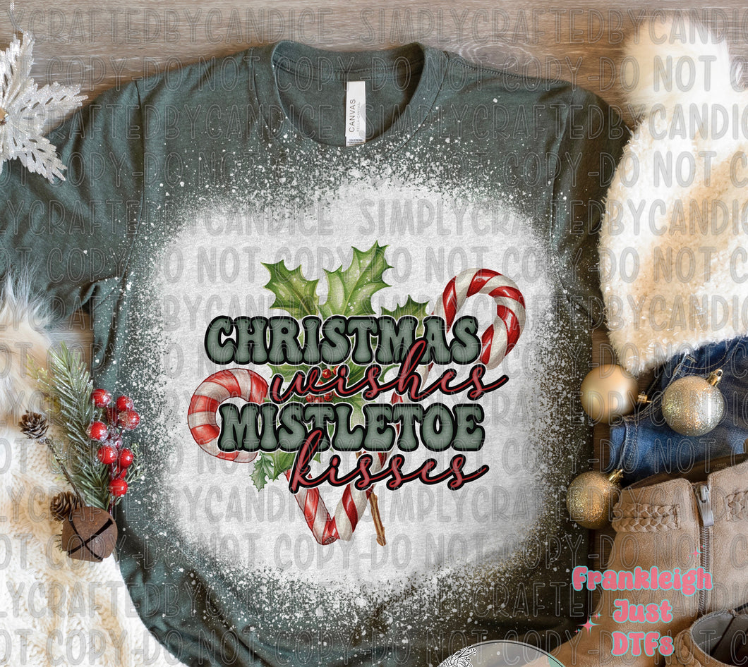 Rustic Christmas Wishes and Mistletoe Kisses