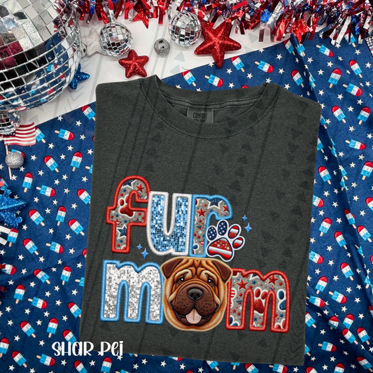 Patriotic Fur Mom Shar Pei