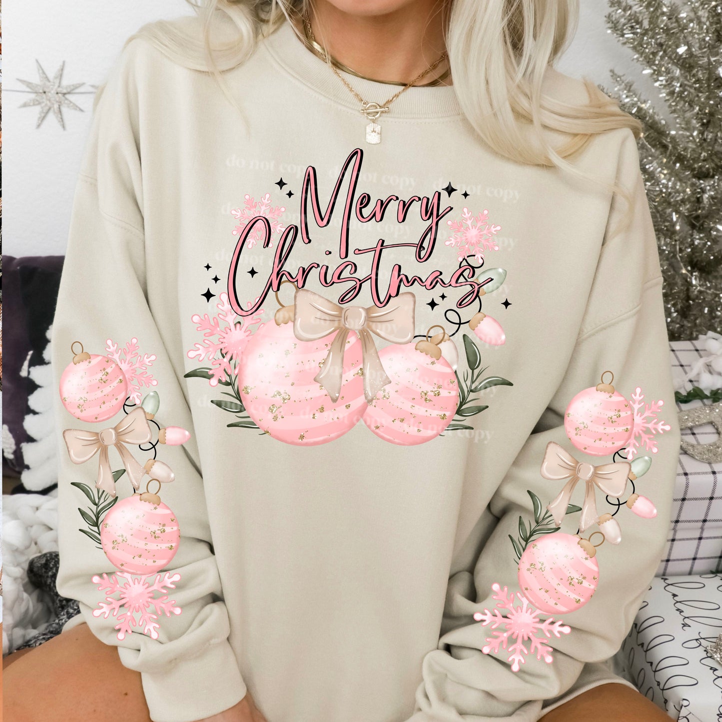 Merry Christmas (Pink) with sleeves