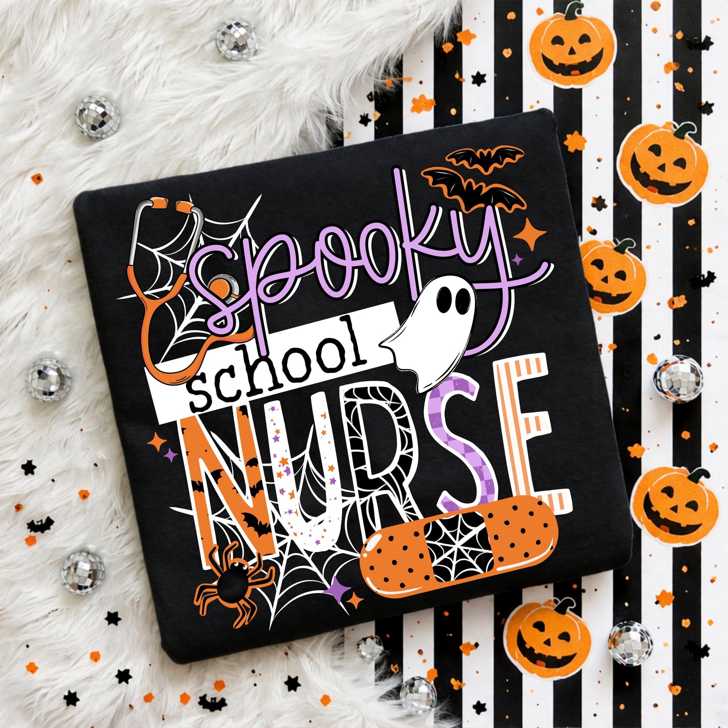 Spooky School Nurse Black