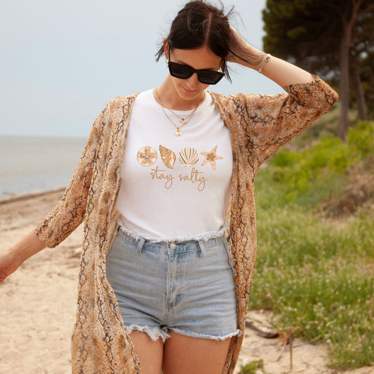 Tan Stay Salty Shells