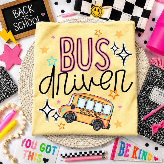 Bus Driver Colorful