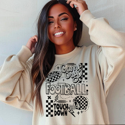 Game Day Football (black or white)