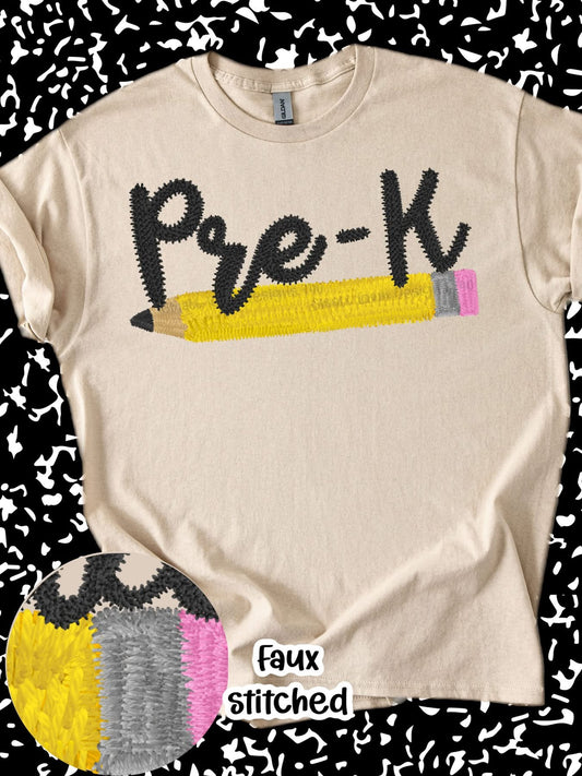 Grades Faux Embroidery