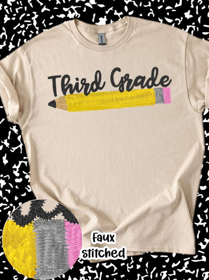 Grades Faux Embroidery
