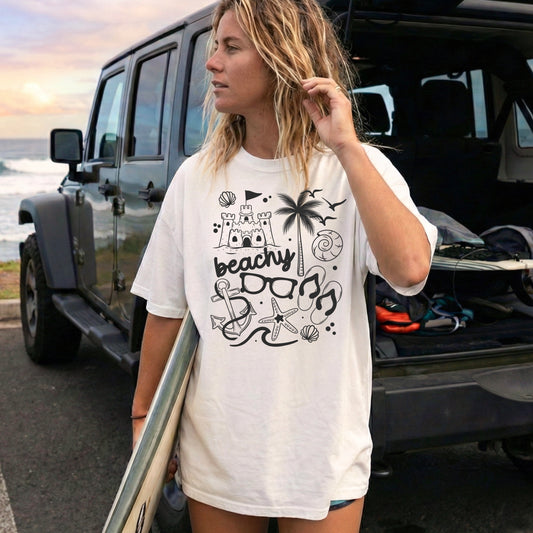 Beachy Collage Single Color Gray