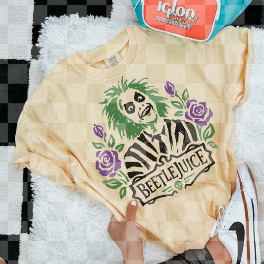 BEETLEJUICE FLORALS DOODLE