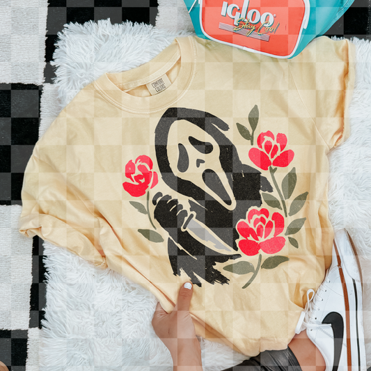 GHOSTFACE FLORALS DOODLE