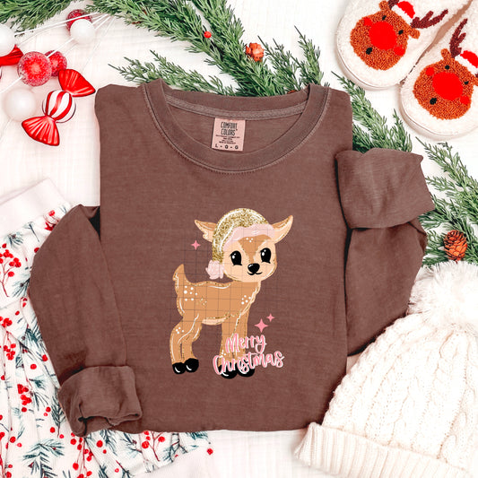 Merry Christmas Glitter (Reindeer 2)