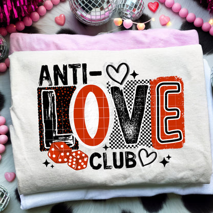 Anti Love Club Black letter