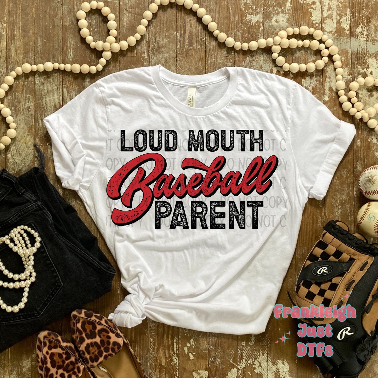 Loud Mouth Baseball Mom