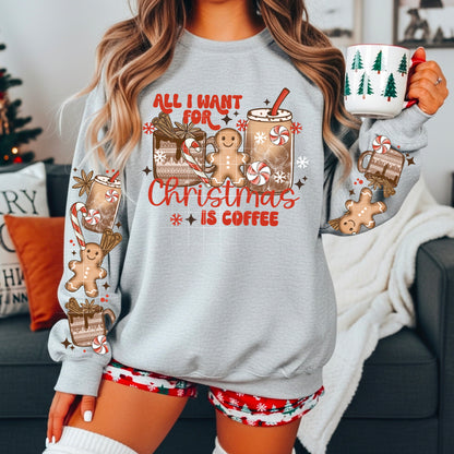 All I want For Christmas Coffee Front Design