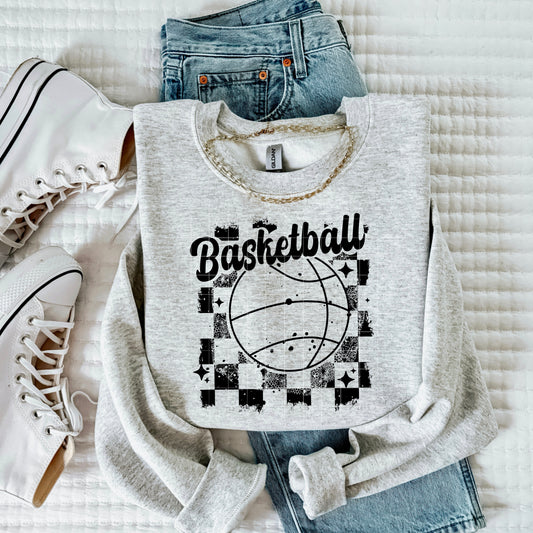 Basketball_Distressed_Single_Color_Black